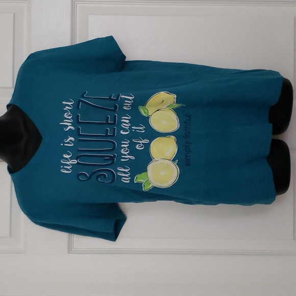 Simply Southern Tops - Simply faithful lemon life is short M